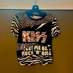 Alice + Olivia rock n'roll shirt